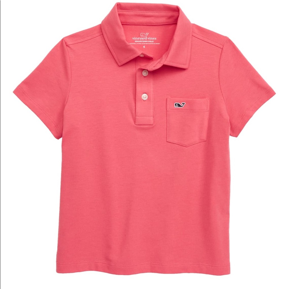 Vinyard Vines Salmon Red Classic Polo Shirt